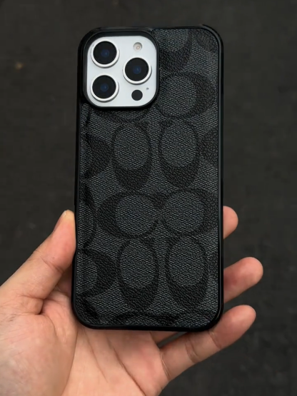 蔻馳皮質磨砂全包手機殼-ZUIHANG SHOP